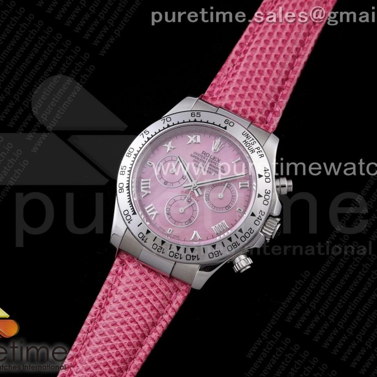 OX공장 데이토나 핑크다이얼 가죽스트랩 Daytona 116519 Pink Dial on Pink Leather Strap A7750