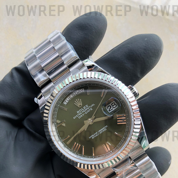 BP공장 롤렉스 데이데이트 40MM 그린다이얼 프레지던트브레이슬릿 2813