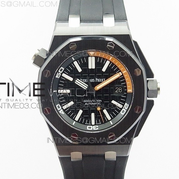 XF공장 V2 오데마피게 로얄오크오프쇼어 세라믹다이버 V2 ROYAL OAK OFFSHORE DIVER REAL CERAMIC 15707 V2 RUBBER STRAP A3120