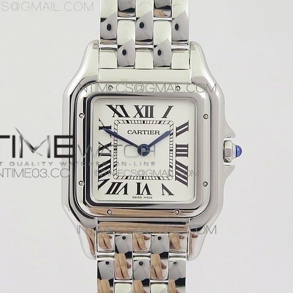 8848공장 까르띠에 팬더 시크릿 레이디즈 27MM 스틸 화이트다이얼 브레이슬릿 PANTHÈRE SECRETE LADIES 27MM SS WHITE DIAL ON SS BRACELET RONDA QUARTZ