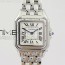 8848공장 까르띠에 팬더 시크릿 레이디즈 27MM 스틸 화이트다이얼 브레이슬릿 PANTHÈRE SECRETE LADIES 27MM SS WHITE DIAL ON SS BRACELET RONDA QUARTZ