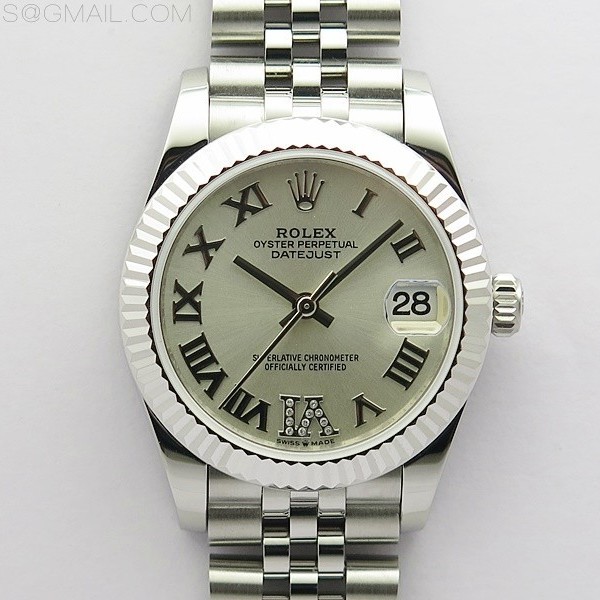 BP공장 롤렉스 데이저스트 31 실버다이얼 2813무브 21600진동 Datejust 31mm 278271 SS BP Best Edition Silver Roman Markers @6 Crystal Dial on Jubilee Bracelet