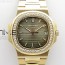 PP공장 V4 노틸러스 로골 그레이다이얼 Nautilus 5711/1R Crystal Bezel PPF V4 1:1 Best Edition Brown Textured Dial on RG Bracelet 324CS