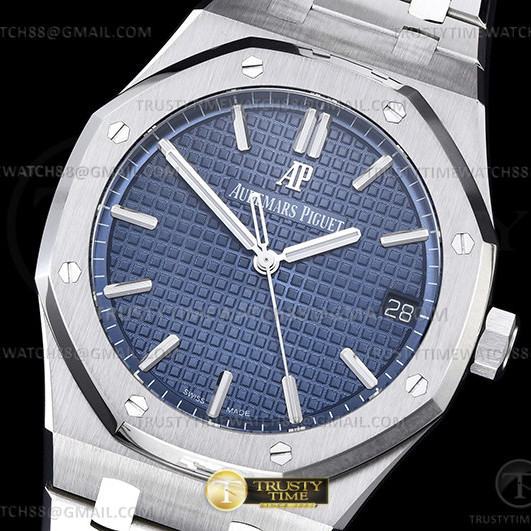 ZF공장 오데마피게 로얄오크 15500 블루다이얼 브레이슬릿 Royal Oak 41mm 15500 SS/SS Blue ZF V3 A4302