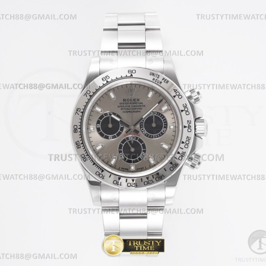 KING공장 롤렉스 스틸 데이토나 그레이다이얼 브레이슬릿 Daytona 116509 SS/SS Grey/Stk KING A4130