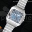 GF공장 산토스 40MM 블루다이얼 스마트링크브레이슬릿 Santos de Cartier 40mm 2018 Blue Dial on SS SmartLinks Bracelet MIYOTA 9015 (Free Leather)