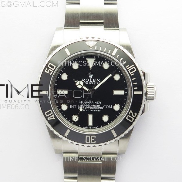 VS공장 롤렉스 서브마리너 41 신형 논데이트 스틸 브레이슬릿 Submariner 41mm 124060 No Date 904L Steel VSF 1:1 Best Edition Black Dial VS3235(SBF)